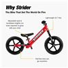 Image 2 : NEW STRIDER 12 SPORT RED BALANCE BIKE, ADJUSTABLE