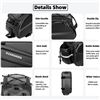 Image 2 : NEW UNBOXED RZAHUAHU REAR BIKE BAG WITH RAIN COVER