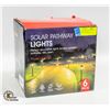 Image 1 : NEW SET OF 6 SOLAR PATHWAY LIGHTS, MODEL: DC-001