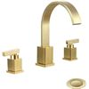 Image 1 : WORBWAY BATHROOM FAUCET, 3 HOLE, GOLD TONE