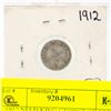 Image 1 : 1912 NFLD KING GEORGE SILVER FIVE CENT