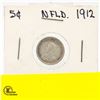 Image 2 : 1912 NFLD KING GEORGE SILVER FIVE CENT