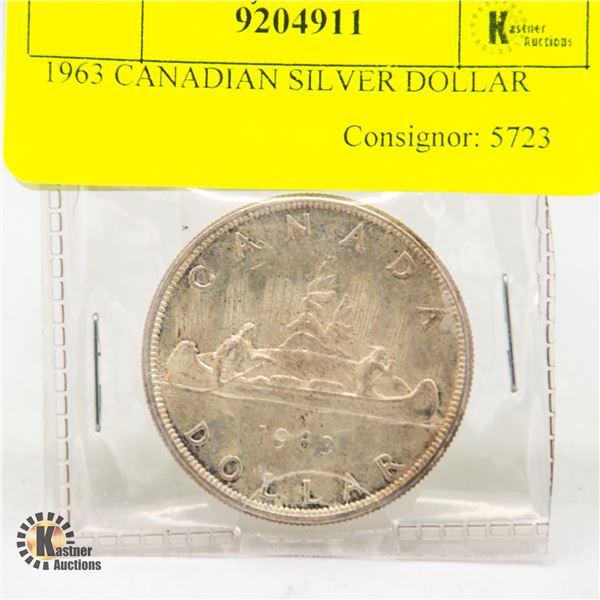1963 CANADIAN SILVER DOLLAR
