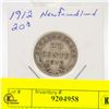 Image 1 : 1912 NFLD KING GEORGE SILVER TWENTY CENT