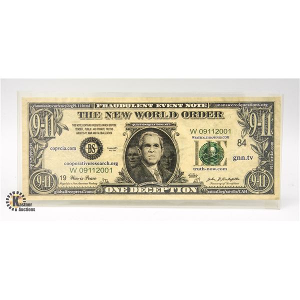 9-11 ONE DECEPTION NOTE