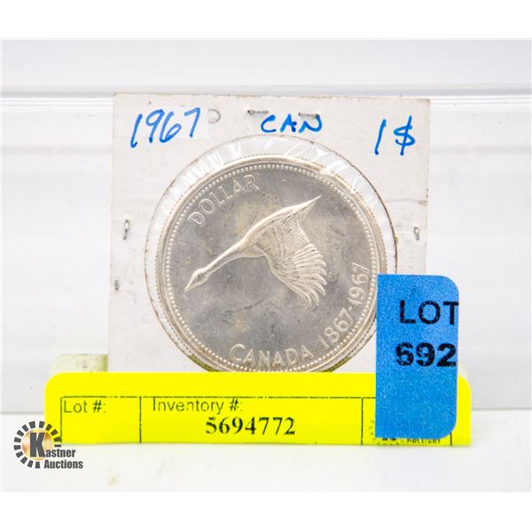 1967 SILVER CANADIAN DOLLAR