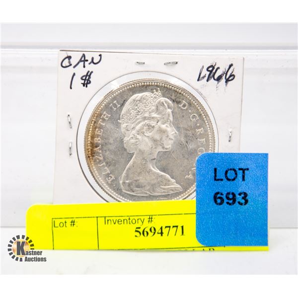1966 SILVER CANADIAN DOLLAR