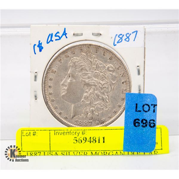 1887 USA SILVER MORGAN DOLLAR