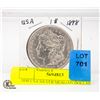 Image 1 : 1898 USA SILVER MORGAN DOLLAR