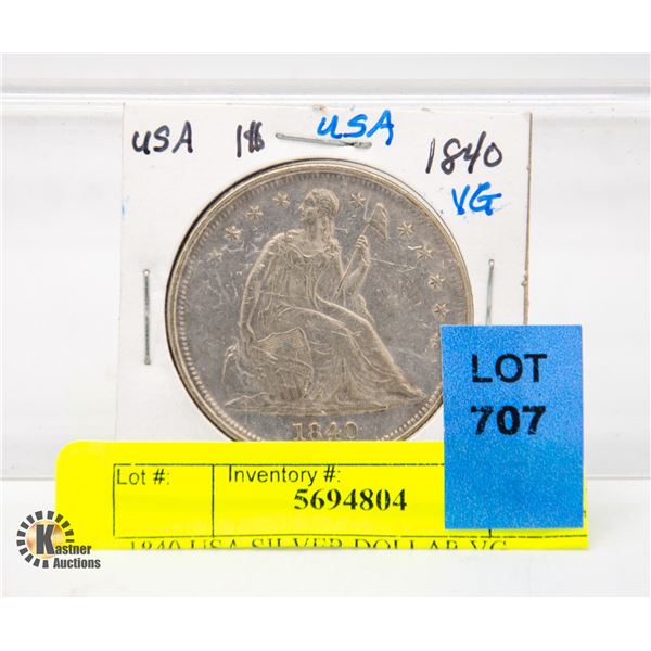 1840 USA SILVER DOLLAR