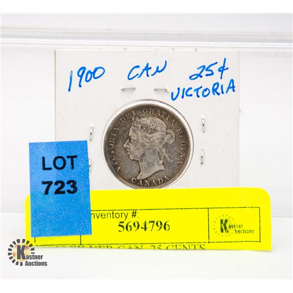 1900 SILVER CAN. 25 CENTS