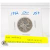 Image 2 : 1942 CANADIAN SILVER CANADIAN 25 CENT COIN