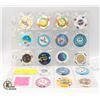 Image 1 : $22.50 VALUE VEGAS ASSORTED CASINO CHIPS 18 CHIPS