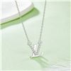 Image 2 : LV STYLE 925 STERLING SILVER MOISSANITE NECKLACE