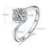 Image 4 : 1CT GRA CERTIFIED MOISSANITE 925 STERLING SILVER