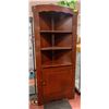 Image 1 : WOOD CORNER CABINET 30" X 20" X 67"