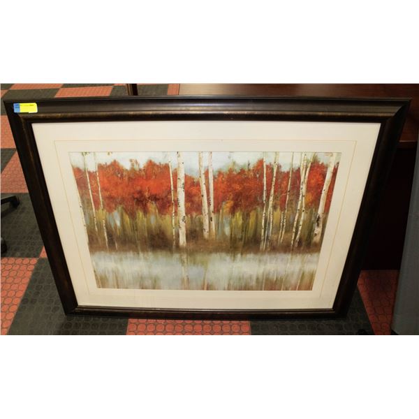 LARGE FRAMED TREE PICTURE