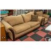 Image 1 : BROWN SUEDE COUCH AND CHAIR