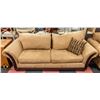 Image 2 : BROWN SUEDE COUCH AND CHAIR