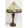 Image 1 : TIFFANY STYLE TABLE LAMP - HAS VISABLE DAMAGE