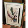 Image 1 : FRAMED ABSTRACT ART 28" X 41"