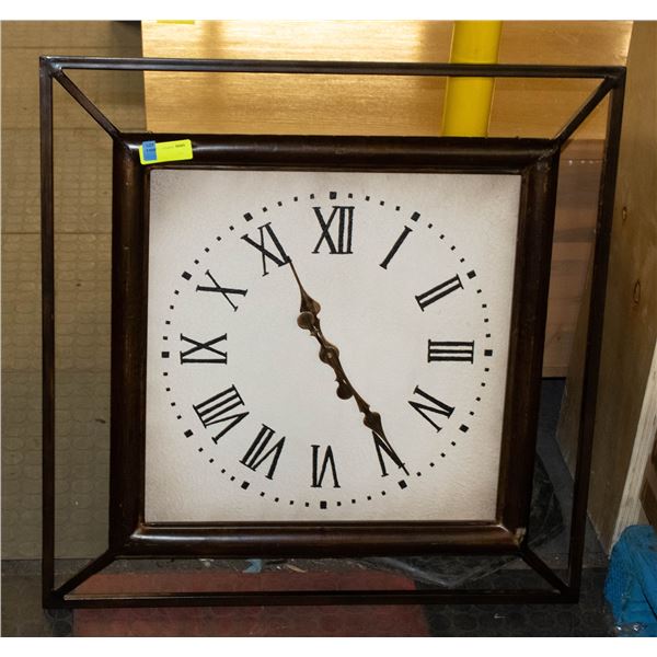 METAL FRAMED WALL CLOCK