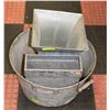 Image 1 : LOT OF GALVANIZED BUCKETS
