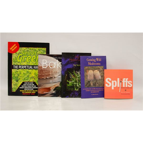 FLAT OF CANNABIS BOOKS