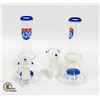Image 1 : 2 NEW  GLASS 420 VAPE BONGS