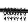 Image 1 : TWO BOXES OF 7 BLACK 1" CURTAIN RING SETS
