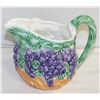 CERAMIC PITCHER FRUIT MOTIF MADE IN ITALY