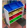 Image 1 : SHELF WITH REMOVABLE BINS FOR KIDS TOYS