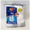 Image 1 : WHITE CREW SOCKS 12-16 SIZE 6-PACK