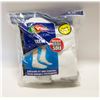 Image 1 : WHITE CREW SOCKS 6-12 SIZE 6-PACK