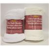 Image 1 : 2 NEW ULTRA SOFT THROW BLANKETS