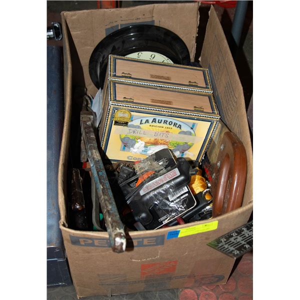 BOX OF HAND TOOLS