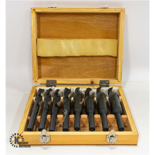8 PC DRILL SET  9/16 - 1"