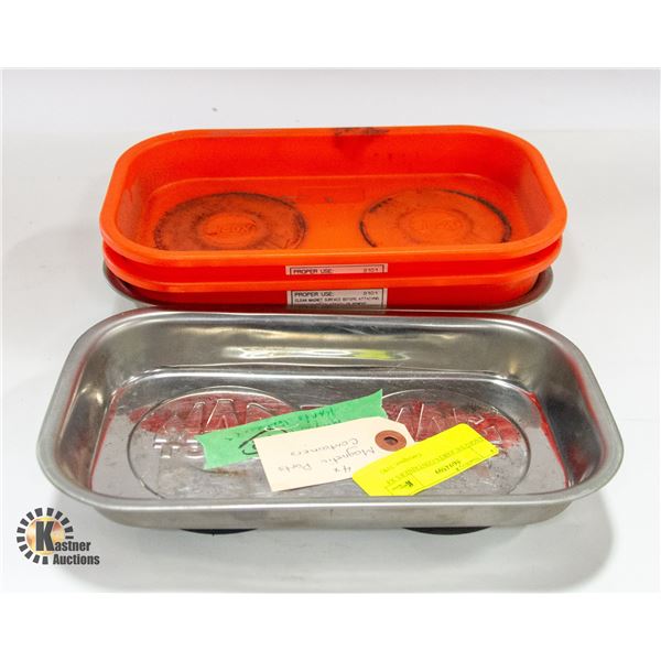 MAGNETIC PARTS CONTAINERS X4