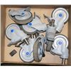 Image 1 : 8 COMMERCIAL CASTORS LOCKING WHEELS