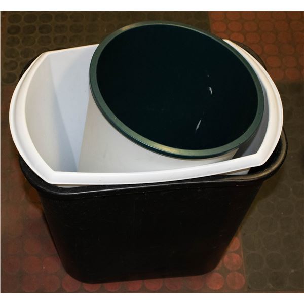 LOT OF 4 TRASH CANS