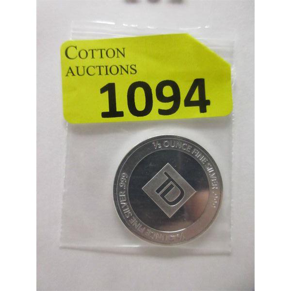 1/2 Oz .999 Silver TD Bank Investor Round