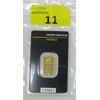 Image 1 : 5 Gram .9999 Fine Gold Argor-Heraeus Certified Bar