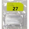 Image 1 : 1 Oz .999 Silver American Flag 2-Sided Bar 