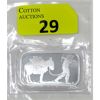 Image 1 : 1 Oz .999 Silver Miner/Mule SilverTowne Bar 
