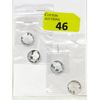 Image 1 : 4 x 1/10 Oz  Silver 2-Sided Art Rounds 