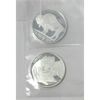Image 2 : 4 x 1/10 Oz  Silver 2-Sided Art Rounds 