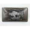 Image 2 : 1 Oz .999 Fine Titanium Buffalo USA Bar