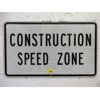 Image 1 : Reflective Construction Speed Zone Sign - 29" x 18"