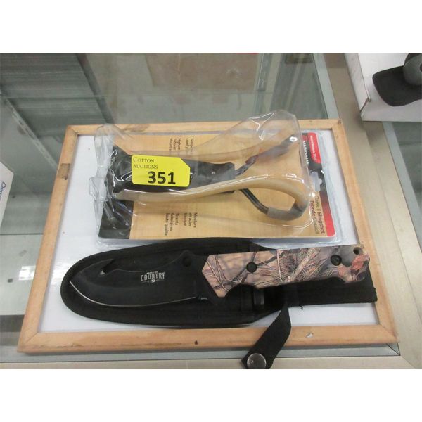 New Old Country Gut Knife & Marksman Slingshot