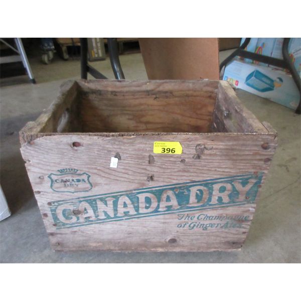 Vintage Wood Canada Dry Crate 